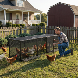 83"thickened chicken coop durable pigeon cage outdoor use comfortable poultry cage for home breeding easy to install design with strong load bearing chicken duck goose breeding