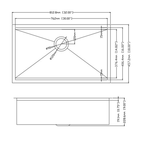 32" undermount workstation sink: 18 gauge stainless steel single bowl kitchen sink 32" undermount workstation sink: 18 gauge stainless steel single bowl kitchen sink