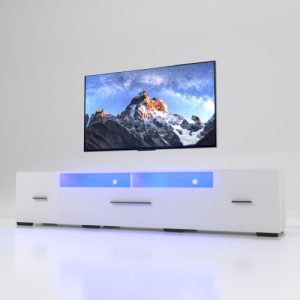 led tv stand for 55 80 inch tv – modern entertainment center for your home