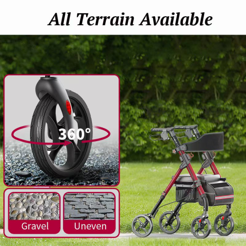 foldable rollator walker with seat heavy duty 350lb capacity for seniors foldable rollator walker with seat heavy duty 350lb capacity for seniors