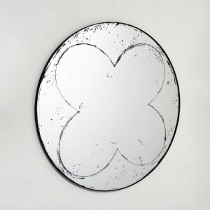 36 inch round wall mounted mirror – vintage industrial decor for your home